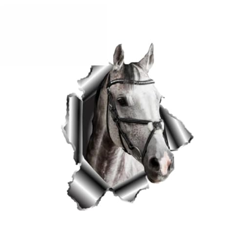Décalcomanie cheval en vinyle pour capot de voiture, sticker 30cm