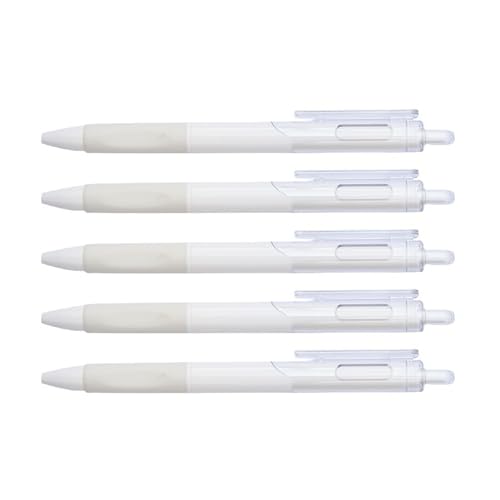 Set 5 bolígrafos roller gel tinta negra punta fina retráctil miniatura 3