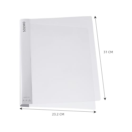 Image of Amazon Brand - Solimo A4 Report File Cover, Pack of 10, Transparent