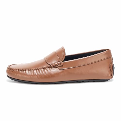 Image of BOSS Men's Smooth Leather Slip on Drivers