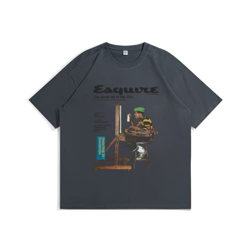 Peinture à l'huile sur t-shirt emo tee 3XL pour un look oversize sans compromis