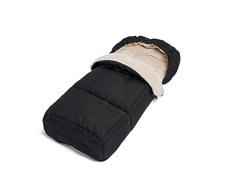 Image of Cold Weather Footmuff and Seat Liner - Comfortable Eco Friendly Stroller Accessory (Matte Black)