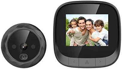 digitharbor® Video Door Scope Viewer Build-in 600mAh Lithium Battery+cyclic Storage Digital Peephole viewer Door Camera Door Open Chime 2.4 inches Color 320x420p LCD Screen 0.3MP 90degrees View