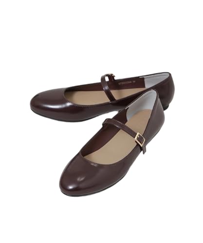 [ナノ・ユニバース] メリージェーン フラット パンプス レディース 38 103 ボルドー 673-5233304