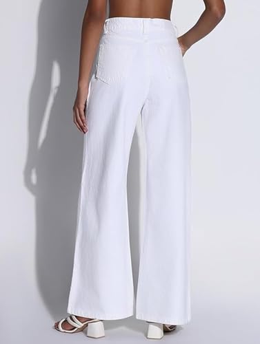 Image of ADBUCKS Wide Leg Jeans for Women | Jeans Pant for Women | High Rise Jean I
