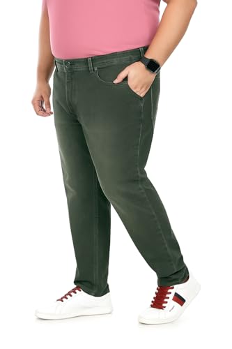 Image of Pluss Tribe - Plus Size Jeans for Men - Denim Jeans - Ideal for Casual, Office Available Sizes : 40 to 52