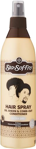 M and M Cosmetics Sta Sof Fro Oil Sheen n Comb Out 250ML by Sta Sof Fro