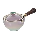 PAMINGONO 360° Keramik-teekanne Mit Seitlichem Griff Teespender Aus Keramik...
