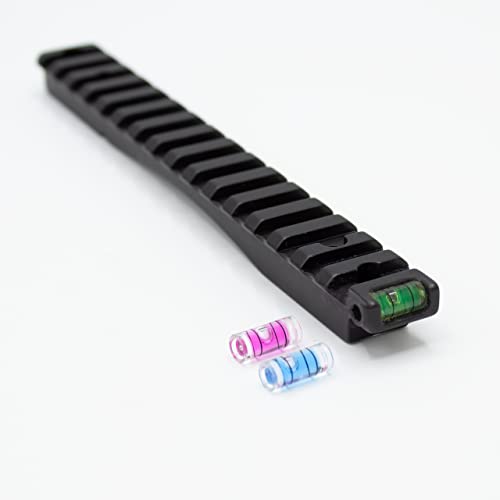 AnarchyOutdoors Scope Base Compatible with Remington 700 | Short Action | 20 MOA | Removable Bubble Level