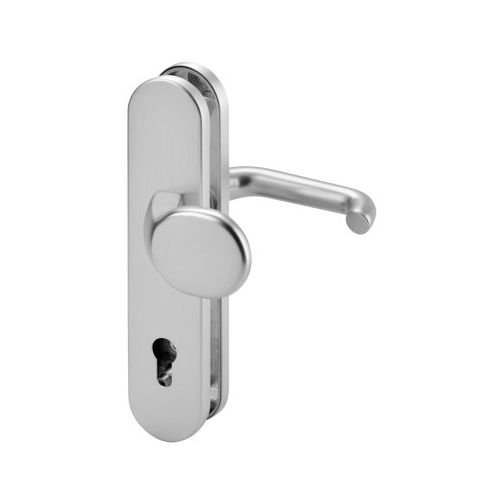 1 Cama de protección con placa larga de wechselgrt. Formato ES1 exterior Cartel 12 mm, ovalado, picaporte Forma de U PZ, 10/92 mm Unidades, 515863