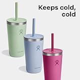 Hydro Flask All Around Tumbler Straw Lid, Insulated Travel Mug, Stainless Steel Coffee Cup 20 Oz Tonal Agave - Image 5