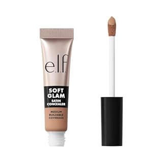 e.l.f. Soft Glam Satin Concealer, Medium Coverage For Blemishes & Under-Eye, Crease-Resistant, Long Lasting, Vegan & Cruelty-Free, 25 Light Neutral