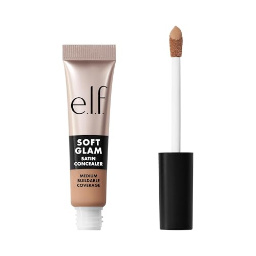 Image of e.l.f. Soft Glam Satin Concealer, Medium Coverage For Blemishes & Under-Eye, Crease-Resistant, Long Lasting, Vegan & Cruelty-Free, 25 Light Neutral