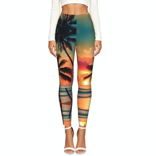 Leggings de compresión de palmeras ideales para tus rutinas de fitness diario 2