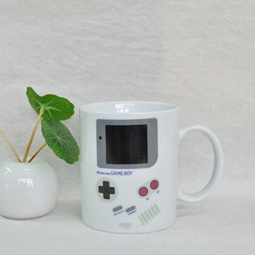 Tenbroman Creative Coffee Mug, Funny Ceramic Heat Sensitive Cup, Color Changing Magic Mug Retro Game Boy Pattern Tea Milk Mug For Home Office Gifts (White) #TOP2