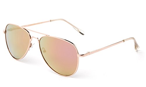 Polarized Kids Teens Juniors Aviator Polarized Sunglasses Stainless Steel Frame Spring Hinge UV Protection3