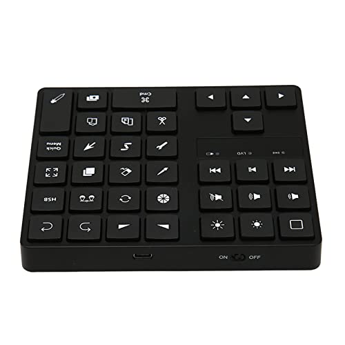 BAFOVY Mini Drawing Keyboard One Handed Ergonomic Shortcut Keyboard 35 Keys for Lightroom Premiere Pro Illustrator with Compact Design for OS X IOS Digital Artists Photographers Editors - Image 2