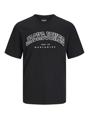 JACK & JONES Male T-Shirt Logo Rundhals T-Shirt, Farbe:Mehrfarbig, Größe:L – Ansicht 4