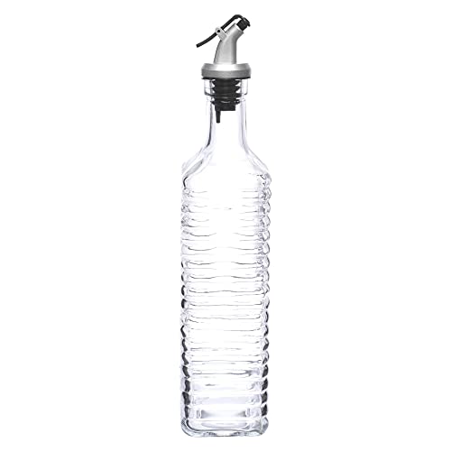 Image of Cutting EDGE Glass Oil Pourer /Dispenser with Leak-Proof Cap (Transparent, 500ml)