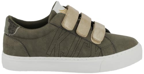 KAPORAL Femme Tippyk Racine Accueil Femme Chaussures-Femme Sneakers,-Baskets Tennis, Vert, 37 EU