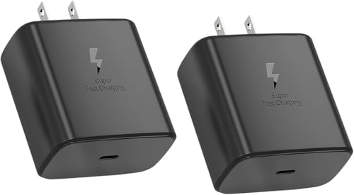 Image of USB C Charger Block for Samsung Phone 45W, USBC Super Fast Charging Plug Fit Galaxy S25 S24 Ultra S23 S22 S21 S20 Note20 / iPhone 17 Air 16e 16 15 14 13 Pro Max, Type C Wall Charger Power Adapter