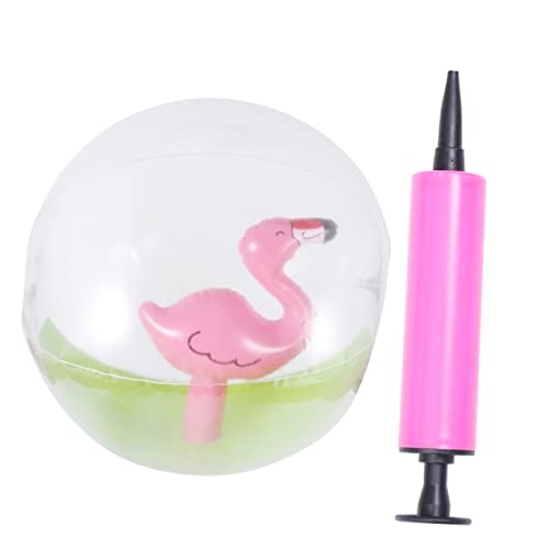 HANABASS Inflatable Beach Balls for Flamingo Design Fun Pool with Random Color Pump for Swimming Pool and Beach Playtime Activities Random Color