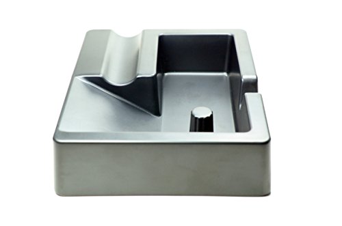 Screwpop 3Way Ashtray For Cigars, Cigarillos And Pipes Made From High Strength Industrial Black Melamine #TOP6