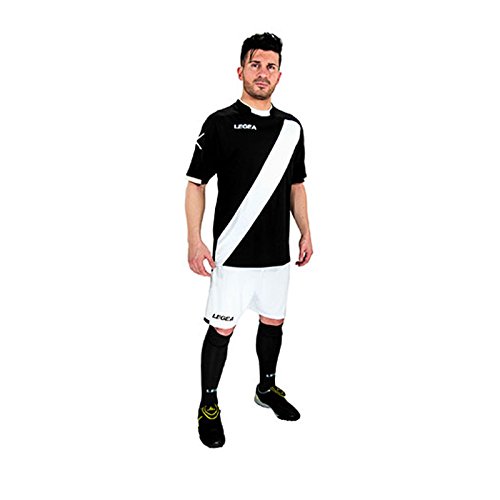 Fabbricato in Italia Legea KIT0026 Lima Completo Calcio Kit, Bianco/Nero, L