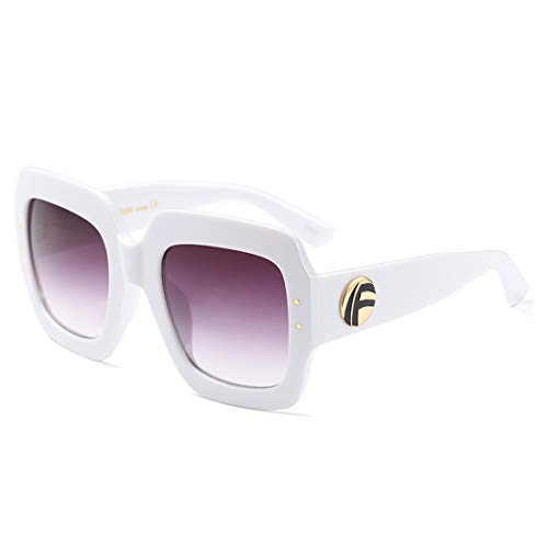 MEETSUN Oversized Square Sunglasses Women Inspired Multi Tinted Frame Fashion Modern Shades