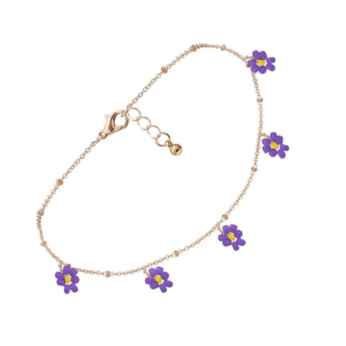 Collier colliers pour femmes blanc marguerite perlé tour de cou et cheville