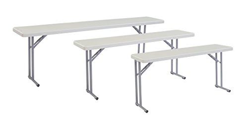 Nps 18" X 72" Heavy Duty Seminar Folding Table, Speckled Gray, 700 Lb Capacity #TOP7