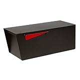 Rusty Design Modern Post-Mounted Mailbox with Personalized Address Numbers, Small Size #HC100 (Without Address Numbers)