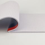 D.RECT 110100 Blok Biurowy A5 w Kratkę, 100 arkuszy, 70 g/m² - Mikroperforacja, Kartki Odrywane od Góry
