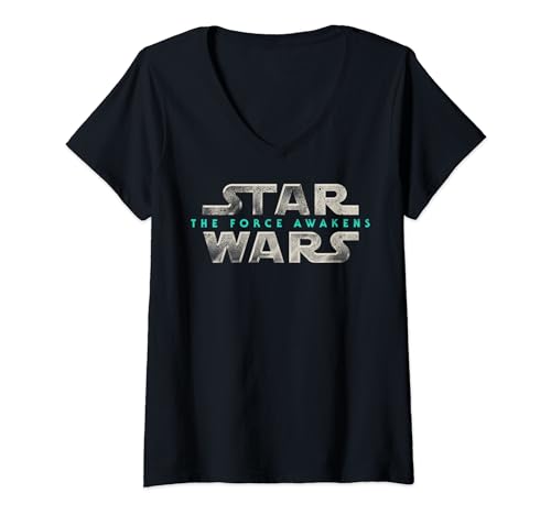 T-Shirt Star Wars pour femme look décontracté Le Réveil de la Force en V