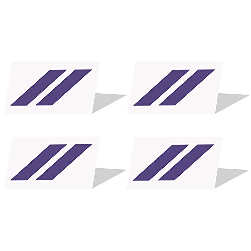 Image of IPG Compatible for Dodge Charger Challenger Durango Wheel Center Cap Decal Sticker Wrap Kit Personalize Your Vehicle (Inner Logo, Lavender)
