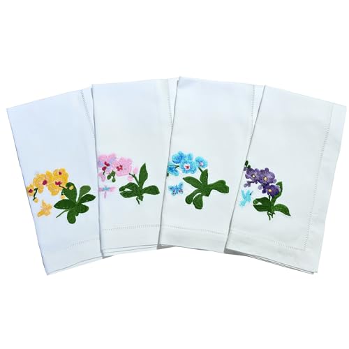 Servilletas de Tela Bordadas de Algodón 18x18 Pulgadas Pack 4 miniatura 1