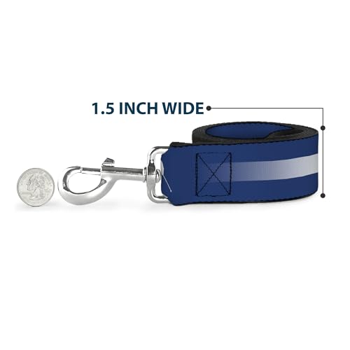 Laisse pour chien Colorado Skier2 Buckle Down bleue blanc rouge jaune 1m80 - 7