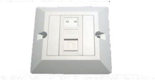 Consoletronic Cat5e Single Socket RJ45 Ethernet Network Face Plate