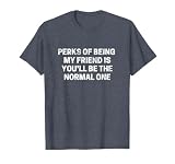 Perks Of Being My Friend Is You'll Be The Normal One T-Shirt T-Shirt