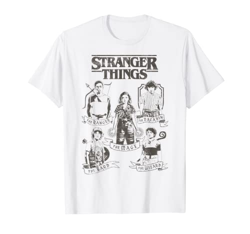 Netflix Stranger Things Group Shot Classes Maglietta