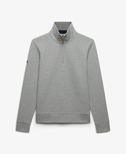 Sweatshirt en piqué à col zippé Superdry Essential - vue 8