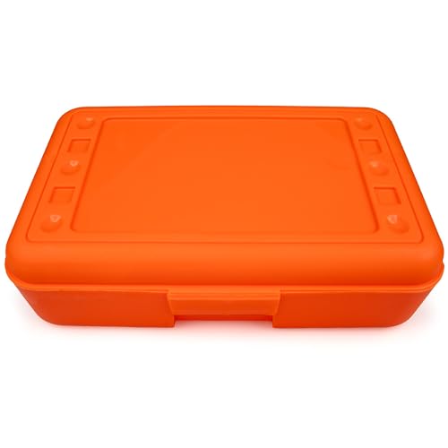 Image of Craft County Solid Color Pencil Box - Store All Your Art Supplies in 1 Convenient Location - 12 Vibrant Colors to Choose From