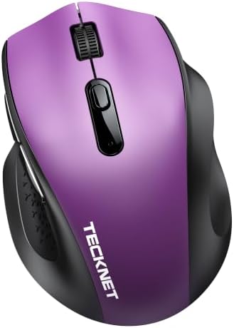 TECKNET Computer Mouse Wireless, Dual-Mode Bluetooth Wireless Mouse