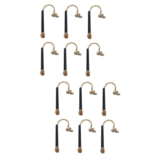 VANZACK 12pcs Cord Fire Starter for Outdoor Camping Handle Rapid Cooling Easy to Control Flame Speed