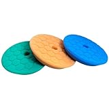 YESprime ポリッシャーバフ スポンジバフ 150mm 4種セット（粗中細） 車磨き コンパウンド ポリッシュ 研磨 電動 マジックテープ式 六角溝