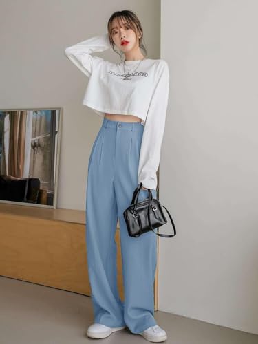 Image of KOTTY Womens Solid Quick Dry Provincial Blue Pant