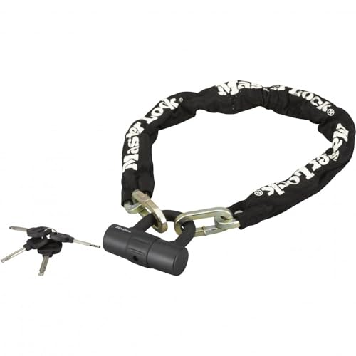 MASTER LOCK Chaîne Antivol Vélo avec mini U [Clé] [Antivol Certifié] 8234EURDPRO - Idéal pour...