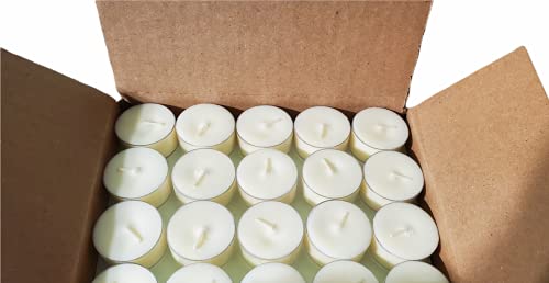 100 Soy Tealights By Soyworx Unscented All Natural Color Tea Light Candles #TOP3