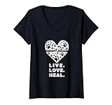 Photo Gallery vet tech animal rescue live love heal tecnico veterinario maglietta con collo a v Photo Gallery vet tech animal rescue live love heal tecnico veterinario maglietta con collo a v