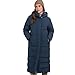 Schöffel Damen Down Coat Style Vindave WMS, wasserabweisender Wintermantel aus recyceltem Material, wärmende Daunenjacke mit legerer Passform, navy blazer, 42